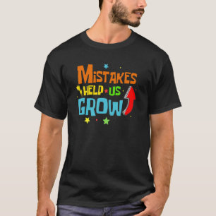Camiseta Erros Nos Ajudam A Aumentar O Crescimento, Coloca
