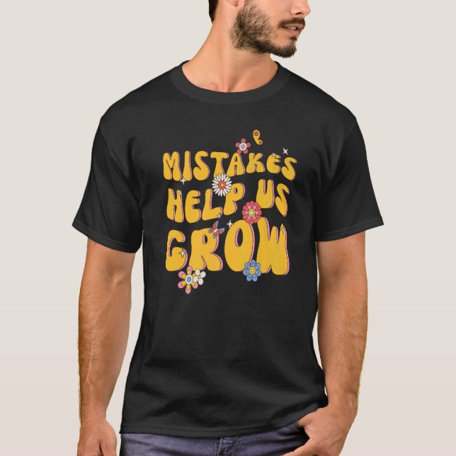 Camiseta Erros Nos Ajudam A Crescer De Volta Professores Re (Frente)