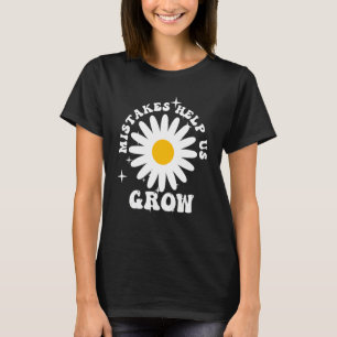 Camiseta Erros nos ajudam a crescer Motivacional de volta à