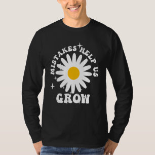 Camiseta Erros nos ajudam a crescer Motivacional de Volta à