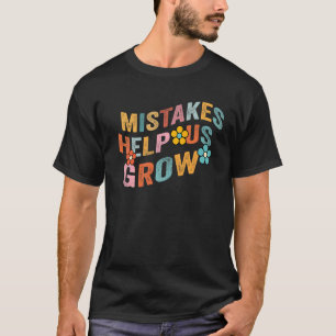 Camiseta Erros Nos Ajudam A Crescer O Conjunto De Mentalida