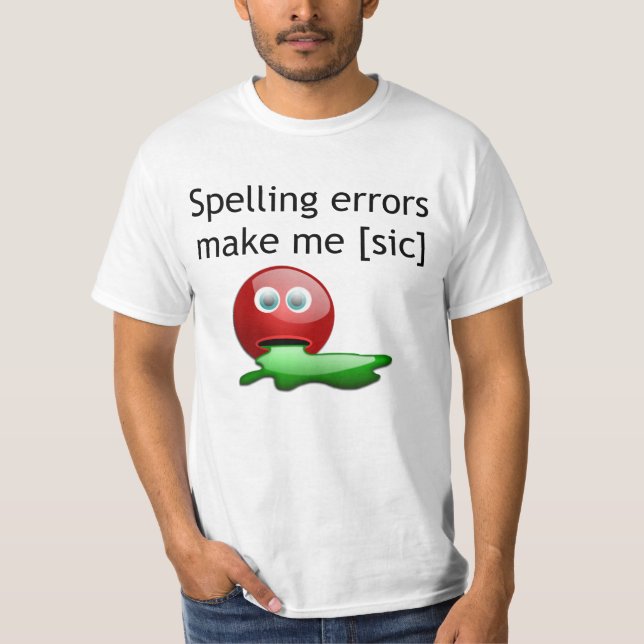 Camiseta Erros Ortográficos Me Fazem Humor Gramático (Frente)