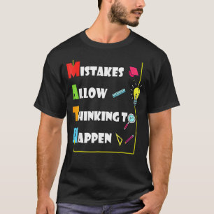 Camiseta Erros Permitem Pensar Em Acontecer O Dia Da Matemá