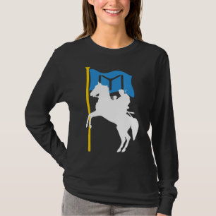 Camiseta Ertugrul Gazi Cavalo Ancorado Kayi Flag Ertugrul