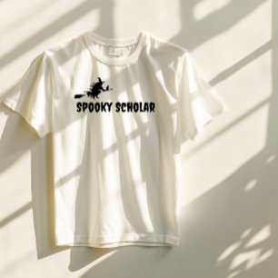 Camiseta Erudito Assustador tipografia preta halloween brux