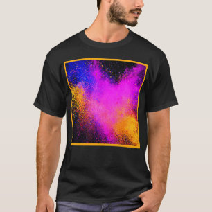 Camiseta Erupção Colorida do Pó