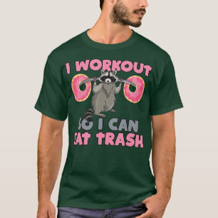 Camiseta Erupção cutânea Comendo Racoon Engraçado Gym Swole