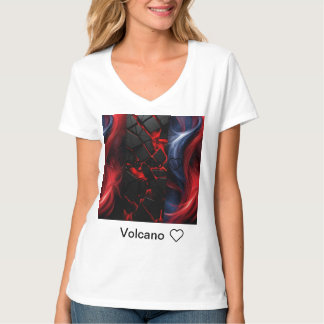 Camiseta Erupção da T-shirt gráfica do vulcão