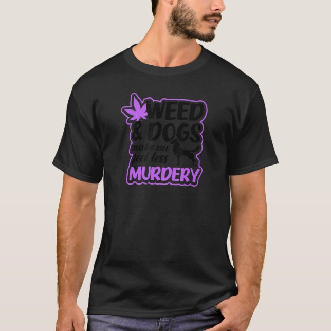 Camiseta Erva De Erva E Cães (Frente)