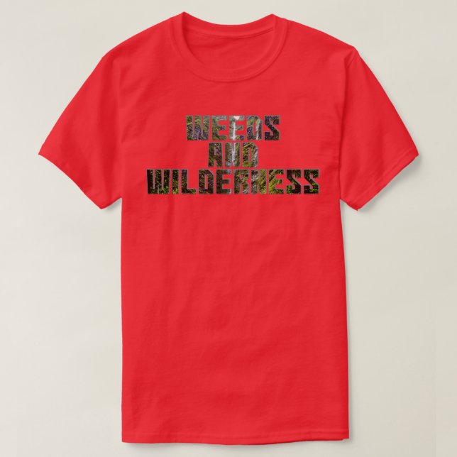 Camiseta Erva e natureza (Frente do Design)