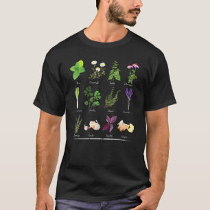 Camiseta Ervas Botânicas Especiarias Jardinagem Jardineiro