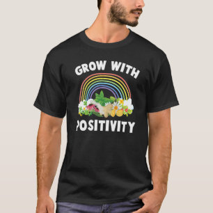 Camiseta Ervas Crescem Com Positividade Plantas Jardim Gard
