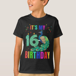 Camiseta Ervilha 16º Aniversário Amante de os animais de Av