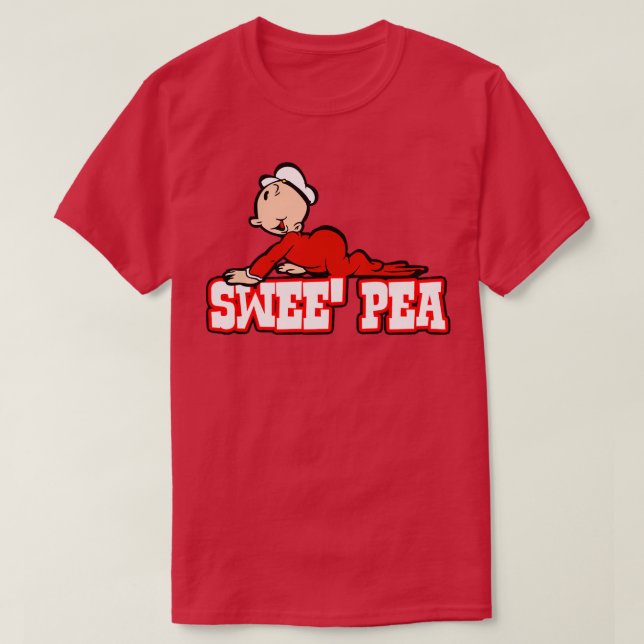 Camiseta Ervilha doce de Popeye (Frente do Design)