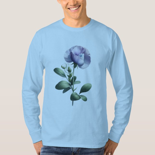 Camiseta Ervilha doce em Bloom (Frente)