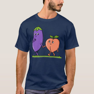 Camiseta Ervilha e pêssegos