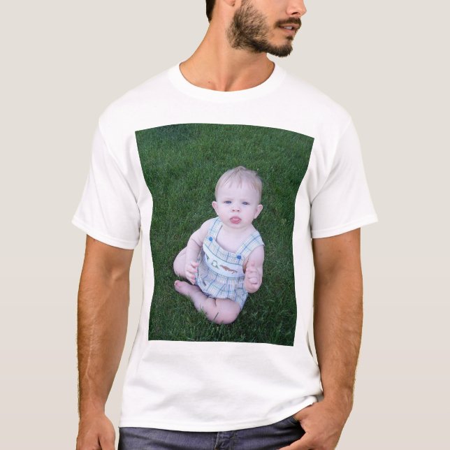 Camiseta ervilha eyed azul (Frente)