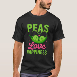 Camiseta Ervilhas Amam Felicidade Legume Veganismo