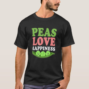 Camiseta Ervilhas Amam Felicidade Veganismo Legume