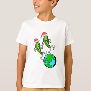 Camiseta Ervilhas de Natal na Terra