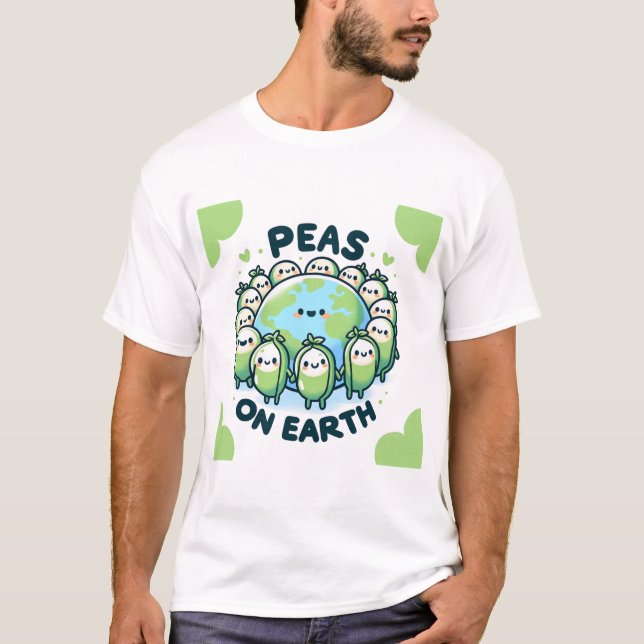 Camiseta Ervilhas na Terra - Funny Holiday Pun (Frente)