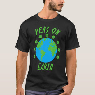 Camiseta Ervilhas na Terra, por favor ou vegetais