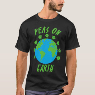 Camiseta Ervilhas na Terra, por favor ou vegetais