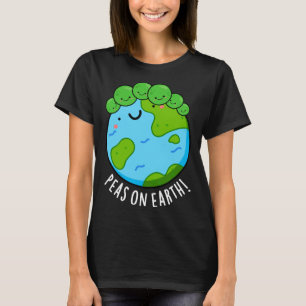 Camiseta Ervilhas Na Terra Punho Divertido De Paz De Legume