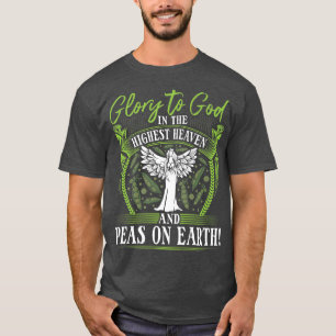Camiseta Ervilhas na Terra, Vegan Christian Vegamen Vegetar