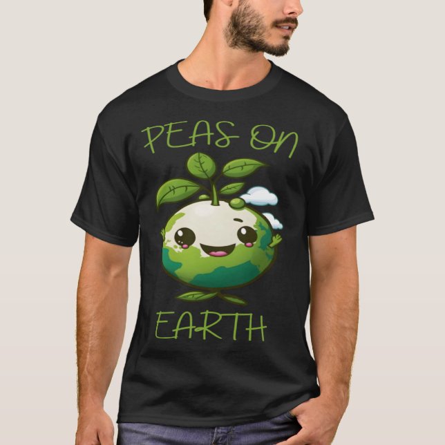 Camiseta Ervilhas na Terra Vegan Vegetarian Plantbased Meat (Frente)
