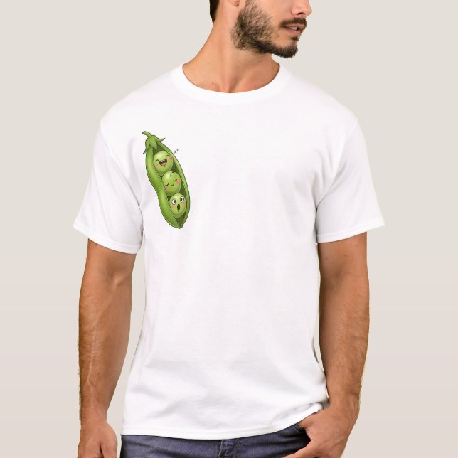 Camiseta Ervilhas Sonolentas num Vagem (Frente)