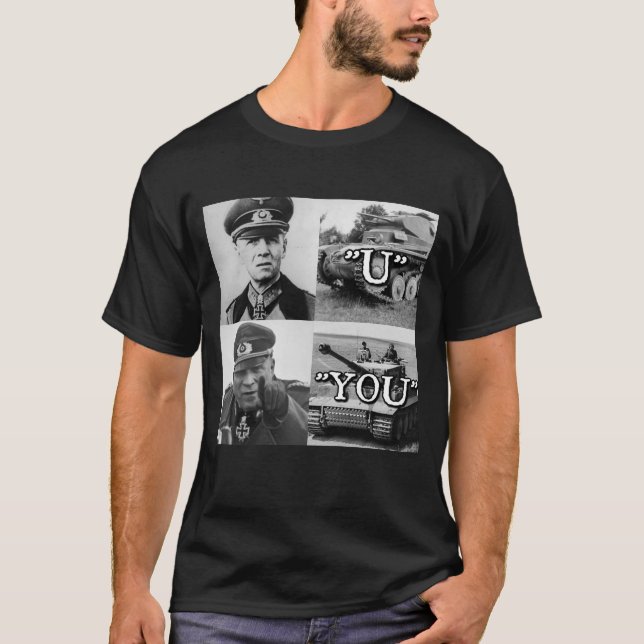 Camiseta Erwin Rommel "U" contra "você" t-shirt (Frente)