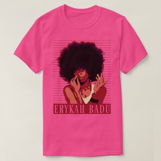 Camiseta Erykah badu Brown vintage (Frente do Design)