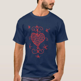 Camiseta Erzulie Red Heart Veve Voodoo Hoodoo Love Sigil