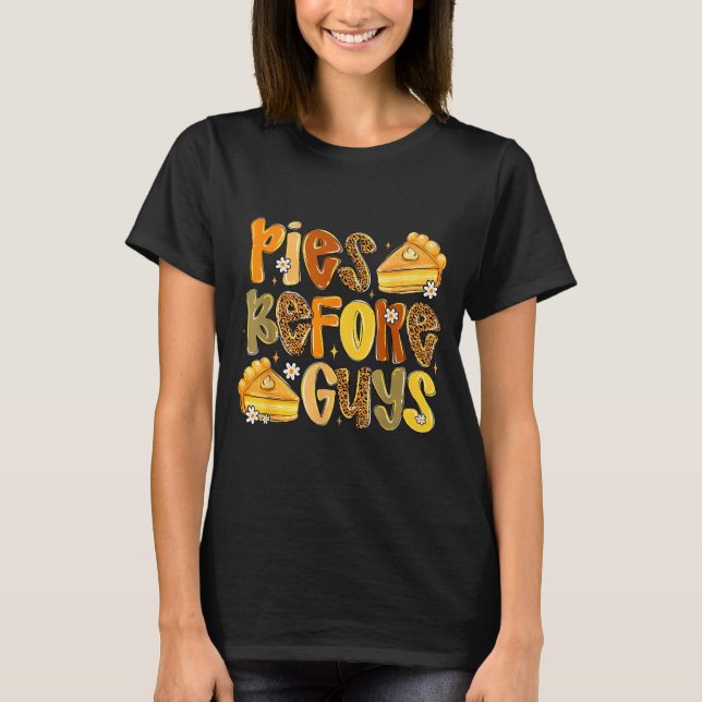 Camiseta Es Before Guys Funny Thanksgiving Retro Fall Quote (Frente)