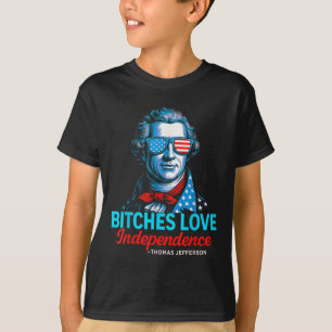 Camiseta Es Love Independence Day 4 de julho Thomas Jeffer