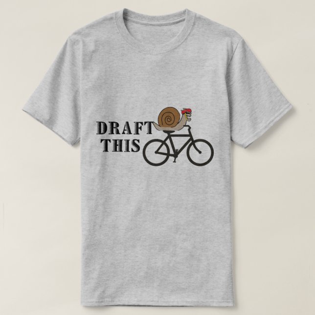 Camiseta Esboce este Slug do ciclismo (Frente do Design)