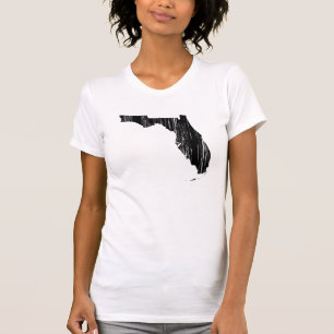 Camiseta Esboço afligido do estado de Florida
