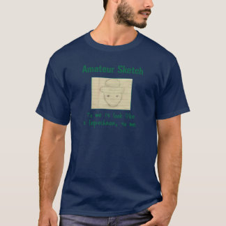 Camiseta Esboço amador: A mim ele olhar como um Leprechaun