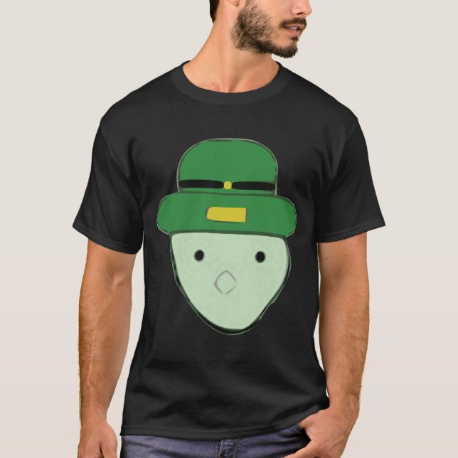 Camiseta Esboço colorido verde Meme do Leprechaun (Frente)