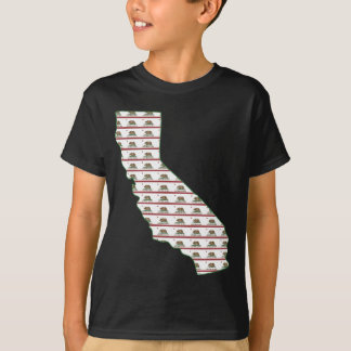 Camiseta Esboço da bandeira de Califórnia