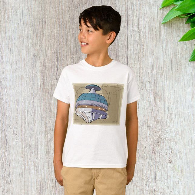 Camiseta Esboço da Estação Espacial (Criador carregado)