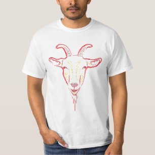 Camiseta esboço de cabra