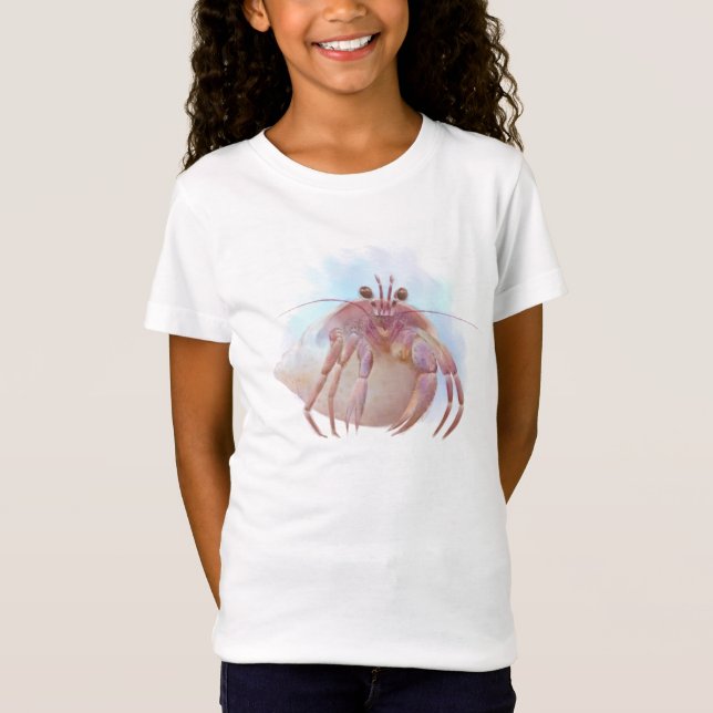 Camiseta Esboço de caranguejo-eremita-bonito (Frente)