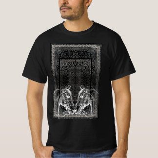 Camiseta Esboço de Cavalo Ornamental