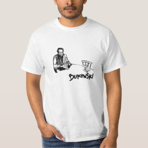 Camiseta Esboço de Charles Bukowski