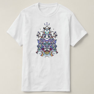 Camiseta Esboço de espírito de brincadeira colorido