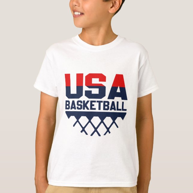Camiseta Esboço de Esportes de Equipe dos EUA (Frente)
