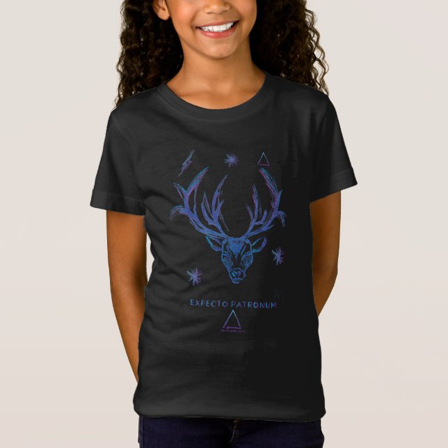 Camiseta Esboço de Patronus do veado do período | de Harry (Frente)