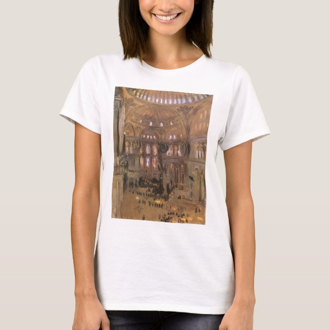 Camiseta Esboço de Santa Sofia por John Singer Sargent (Frente)